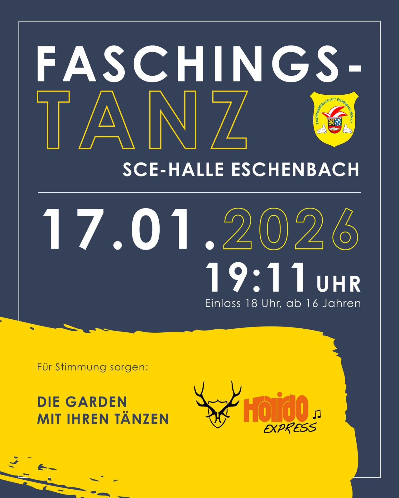Plakat Faschingstanz